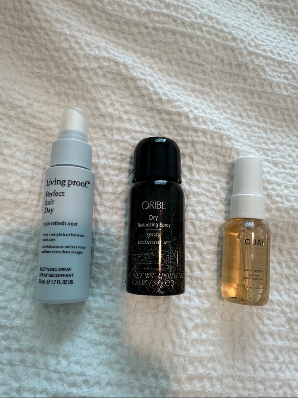 Oribe Dry Texturizing + Ouai wave + Living Proof Restyling Refresh Hair Bundle